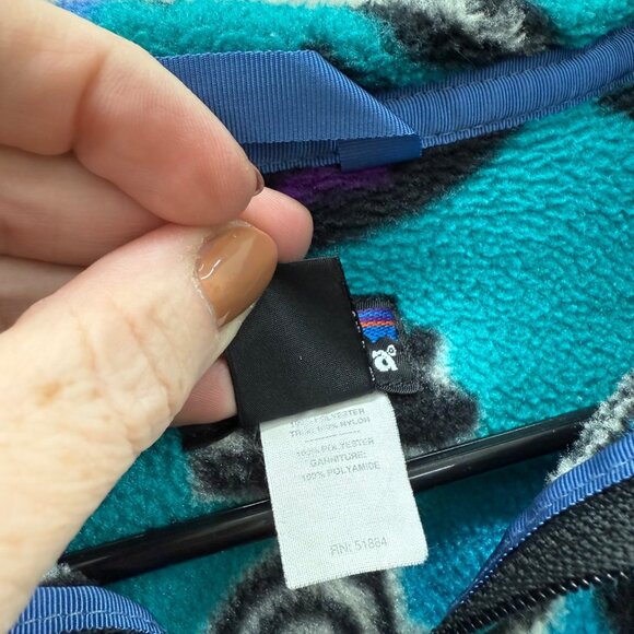 VTG Patagonia Synchilla Fleece Half Zip Pullover Sweatshirt USA Made Kids sz 10 - Picture 4 of 7